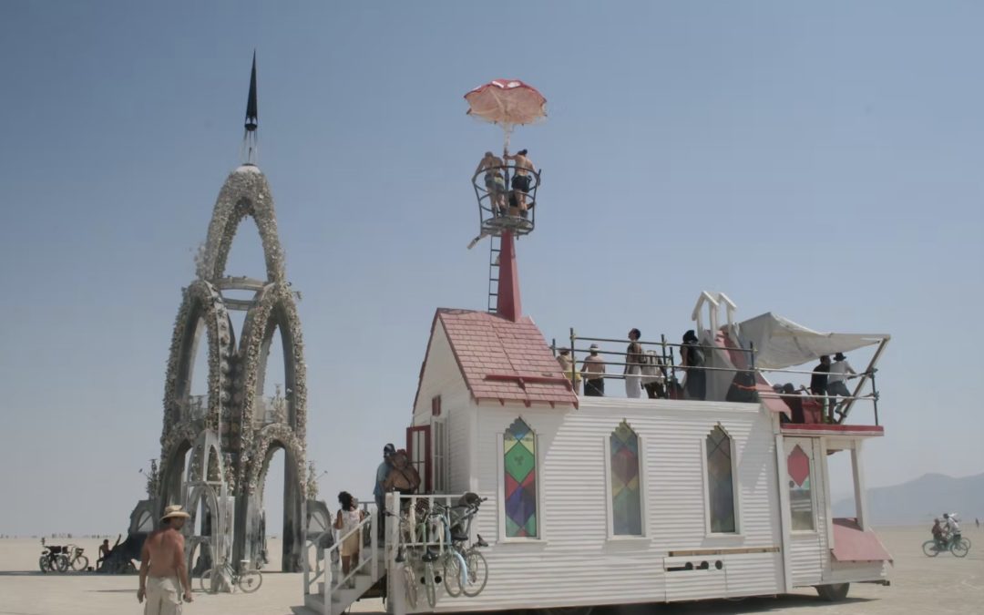 A 2017 Burning Man Art Car “The Church of The Open Mind” Trailer