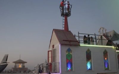 Church of The Open Mind Art Car 2017 Maiden Voyage Video