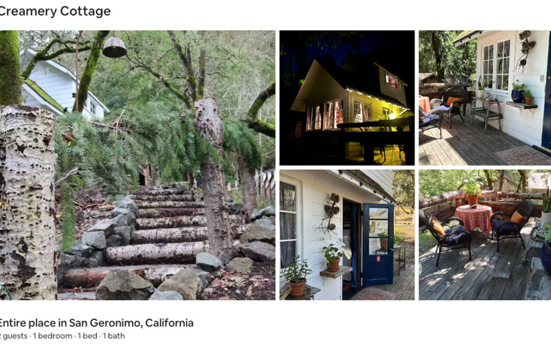 2 Night stay in west Marin Fairytale Cottage complete with Hippie Concierge shuttle service